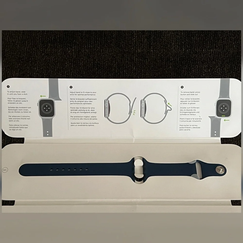 Apple Watch Band Navy Blue Color ZM602-04535-A